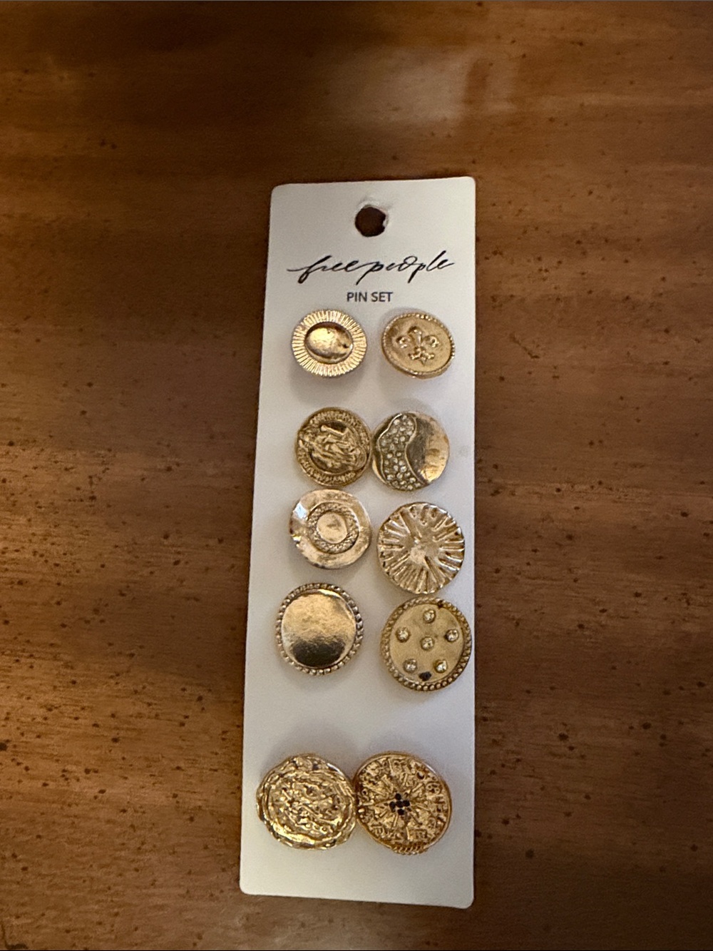 Free People Gold Pin Set